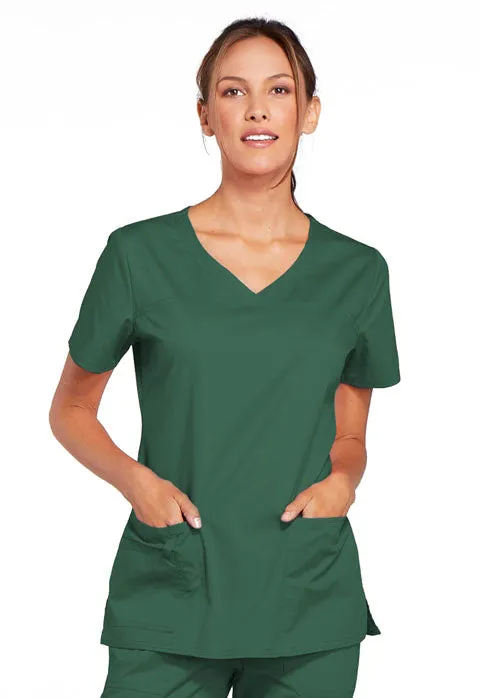 Cherokee WW Core Stretch Women's Classic V-Neck Scrub Top 4727