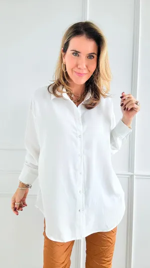 Coastal Breeze Oversized Top - Ivory