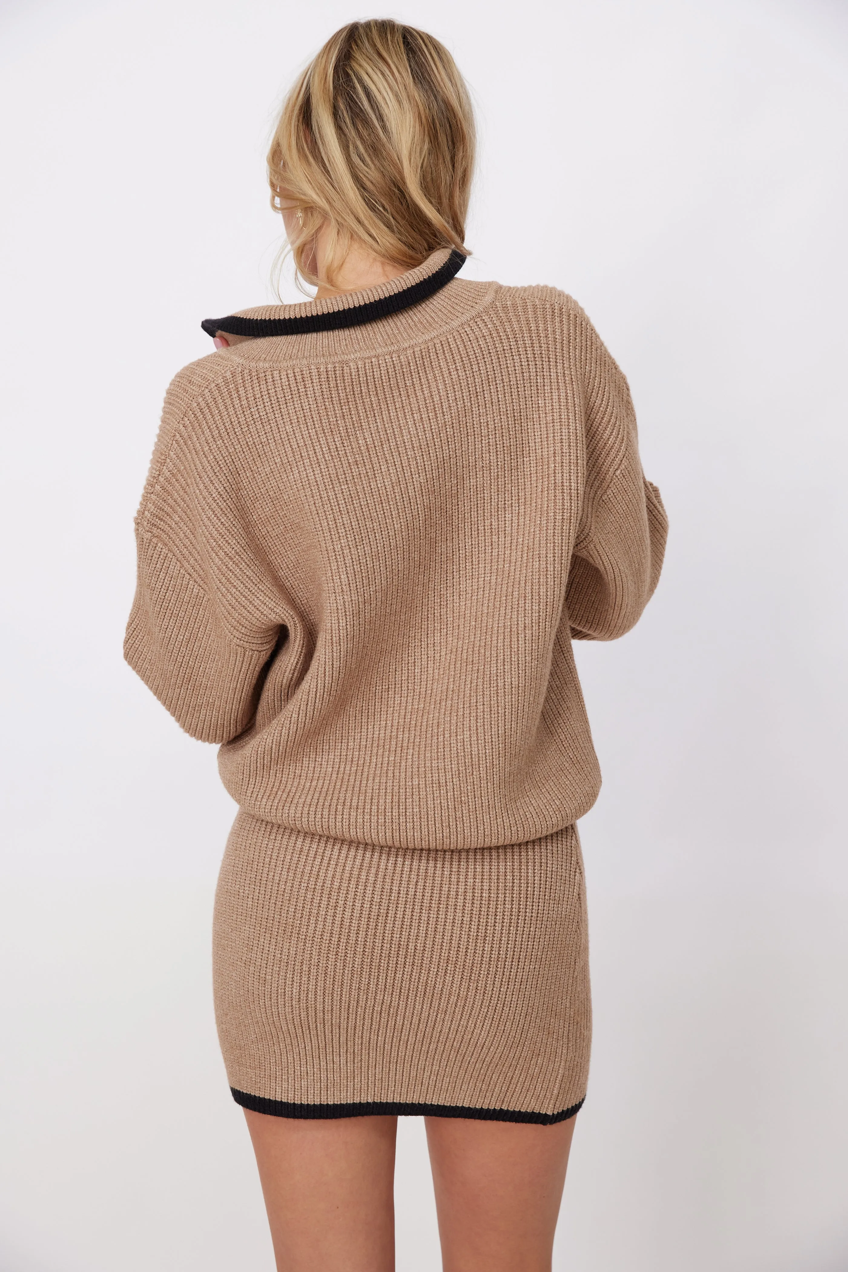 Dylan Collared Contrast Detail Sweater