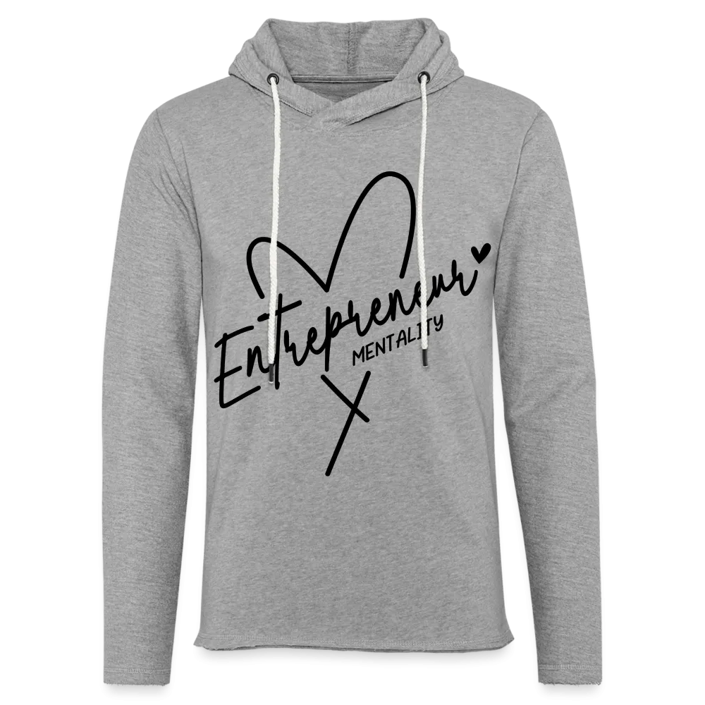 Entrepreneur Mentality Terry Hoodie (Black Letters)