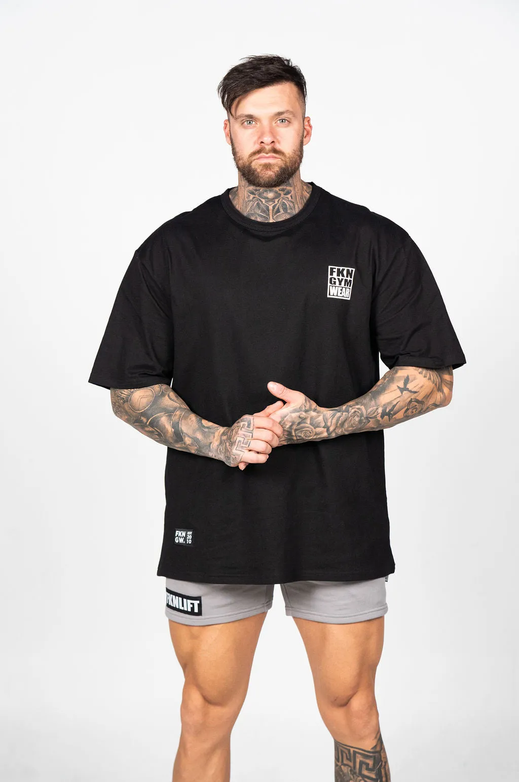 FKNLIFT | Men's 100% Cotton Gym Shorts | Grey