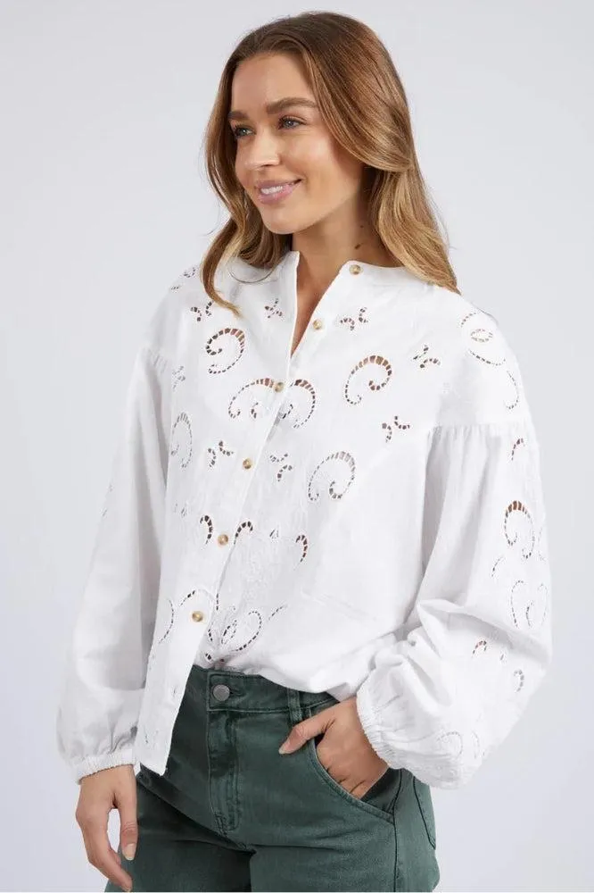 Foxwood Marlow Blouse Egret