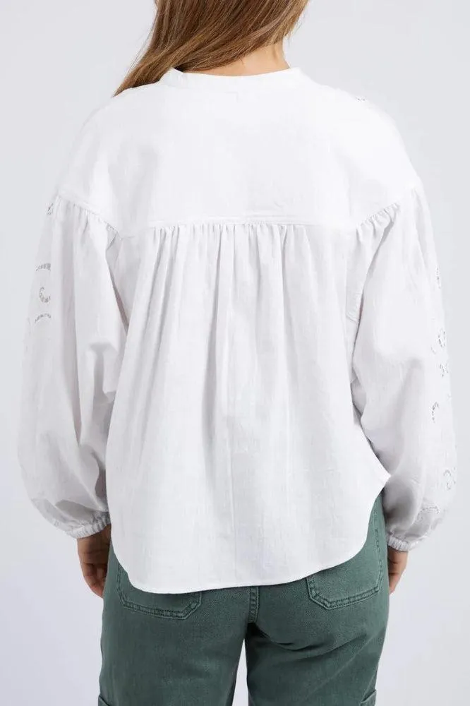 Foxwood Marlow Blouse Egret