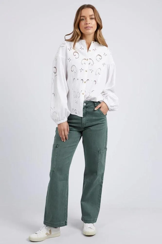 Foxwood Marlow Blouse Egret