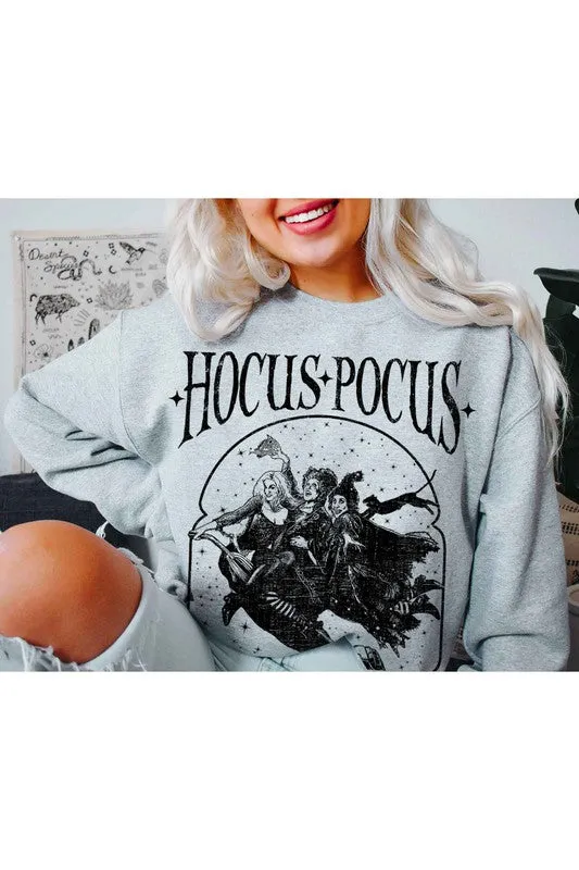 HOCUS POCUS HALLOWEEN GRAPHIC SWEATSHIRT PLUS SIZE