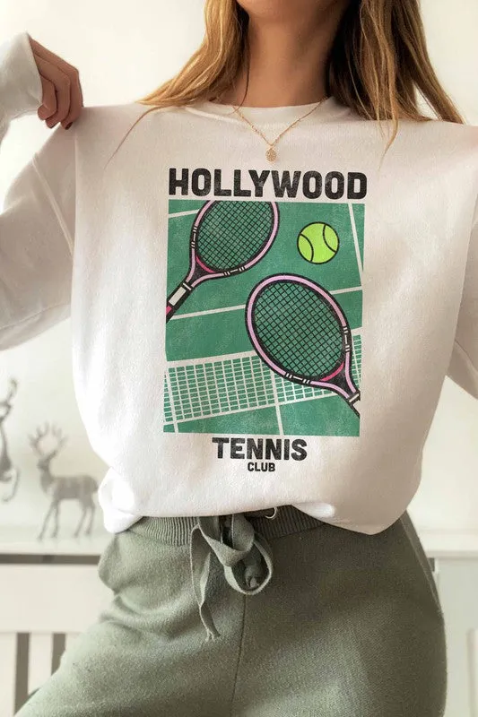 HOLLYWOOD TENNIS CLUB SWEATSHIRT PLUS SIZE