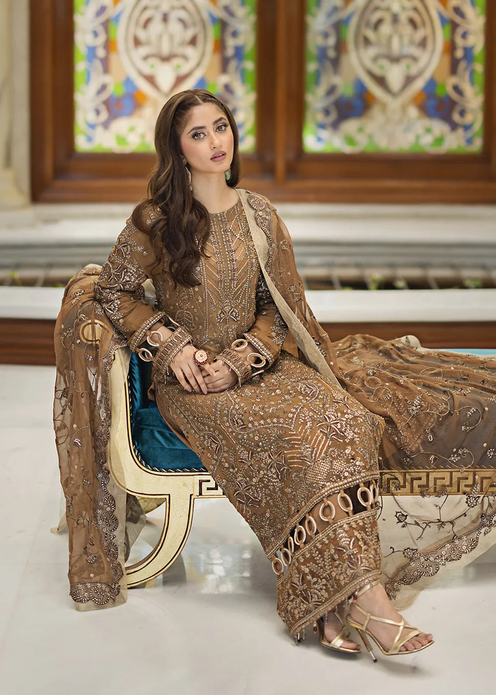 Ishq Aatish Luxury Chiffon '23 by Emaan Adeel | HANA