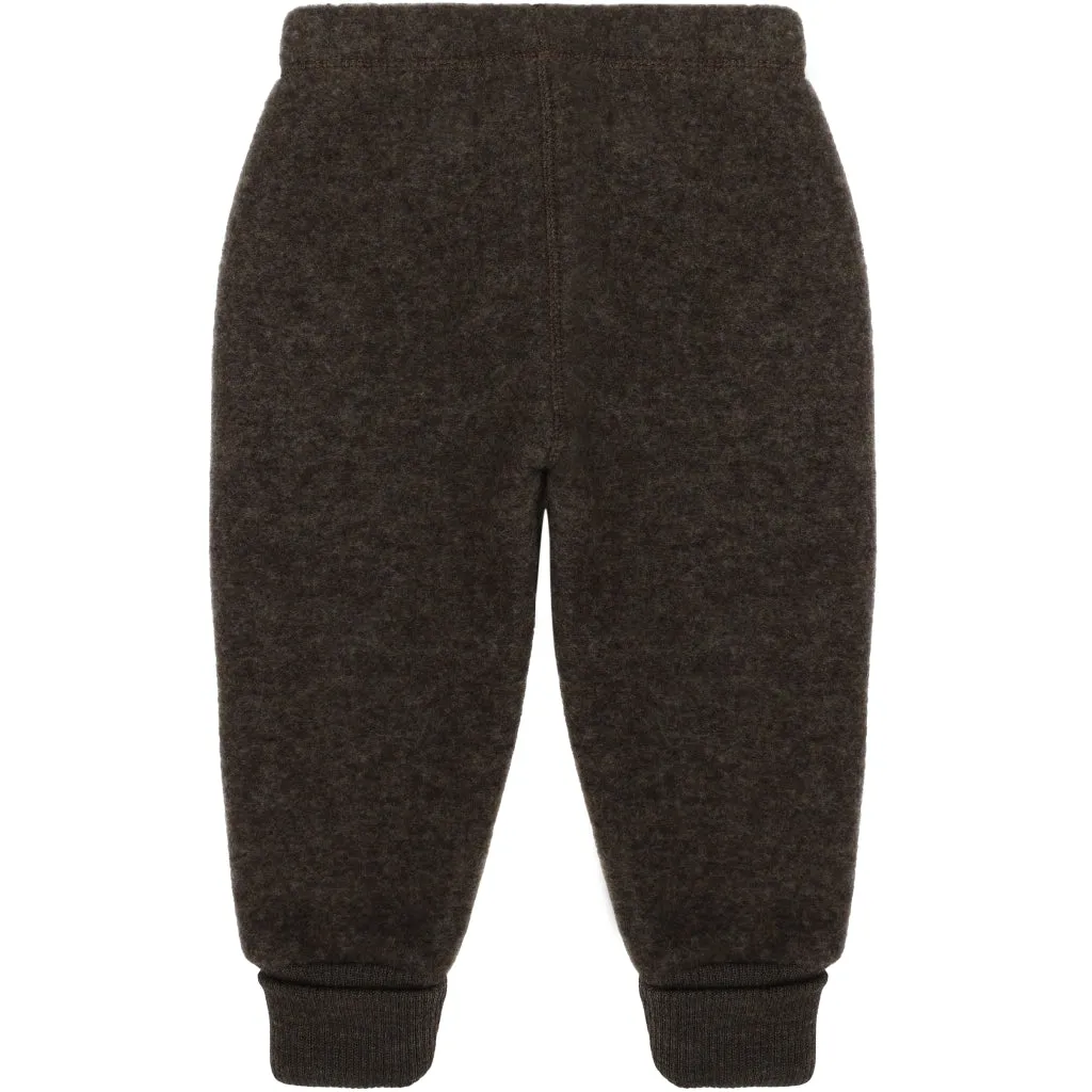 Junior Wool Pants - Dark Brown Melange