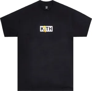 Kith x Looney Tunes Tweety Classic Logo Tee 'Black', Black