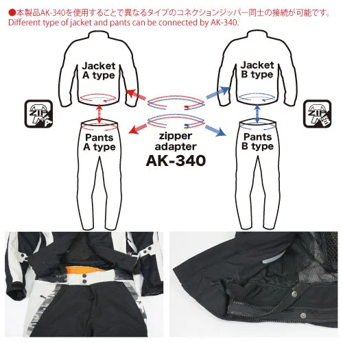 Komine Connection zipper adapter A to B & B to A (AK-340)