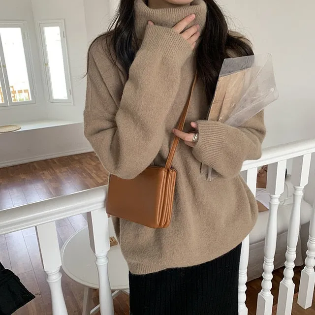 [Korean Style] Bllaire Solid Color Turtleneck