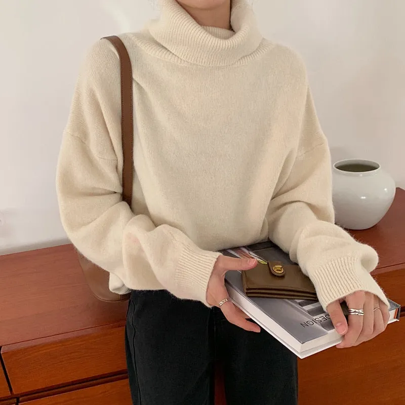 [Korean Style] Bllaire Solid Color Turtleneck