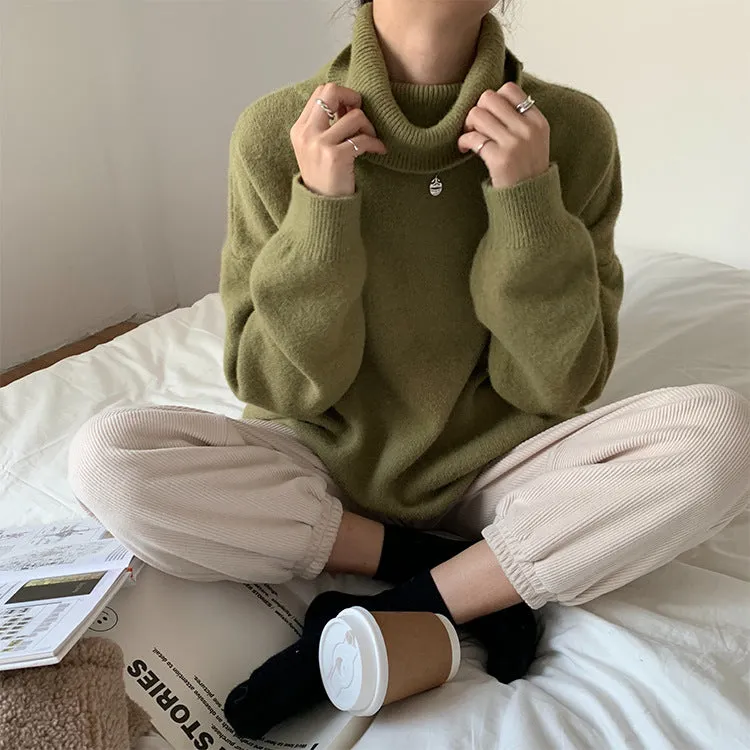 [Korean Style] Bllaire Solid Color Turtleneck