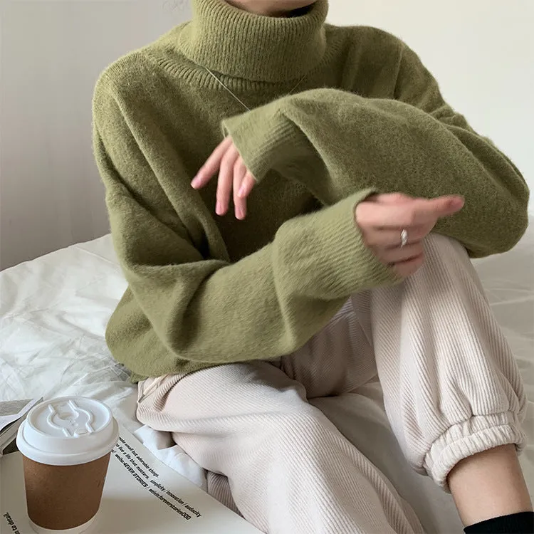 [Korean Style] Bllaire Solid Color Turtleneck