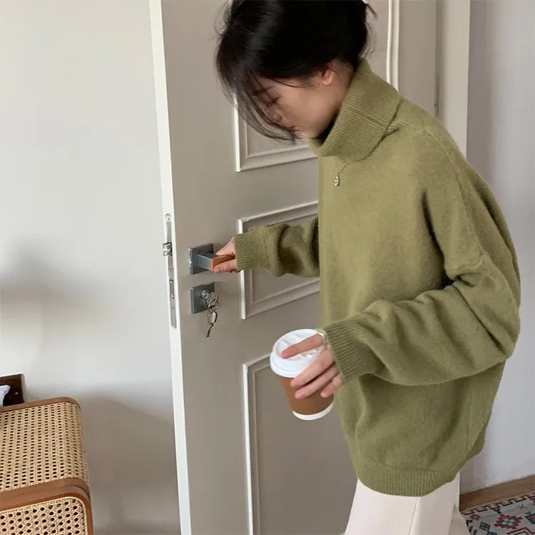 [Korean Style] Bllaire Solid Color Turtleneck