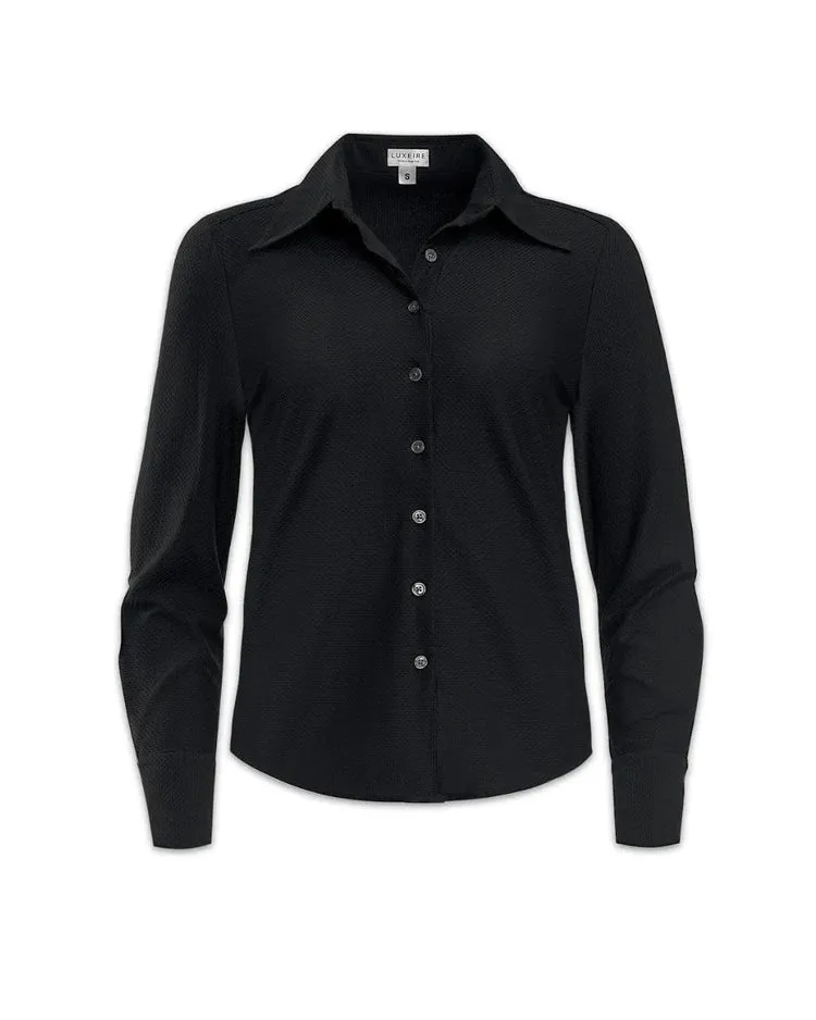 Luxeire Bubble Blouse Black