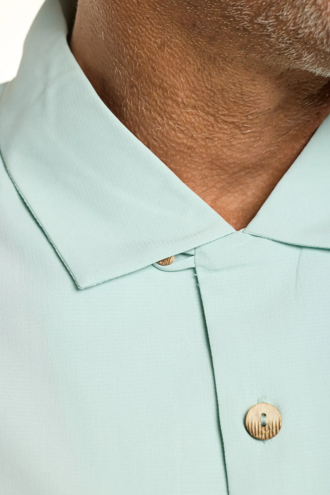 Men's Safari Camp Shirt  |  Misty Aqua