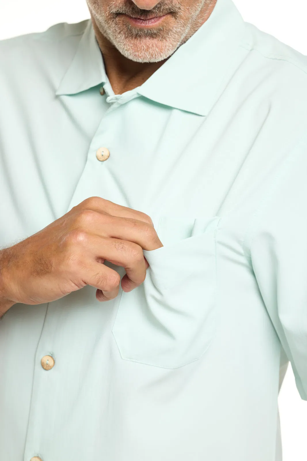 Men's Safari Camp Shirt  |  Misty Aqua