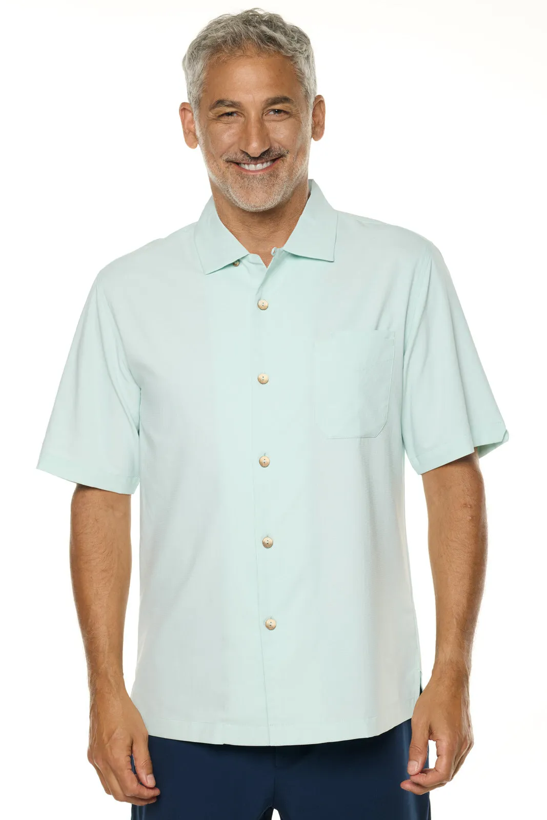 Men's Safari Camp Shirt  |  Misty Aqua