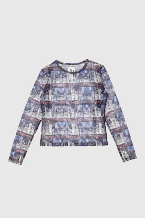 Mesh Top - City Print