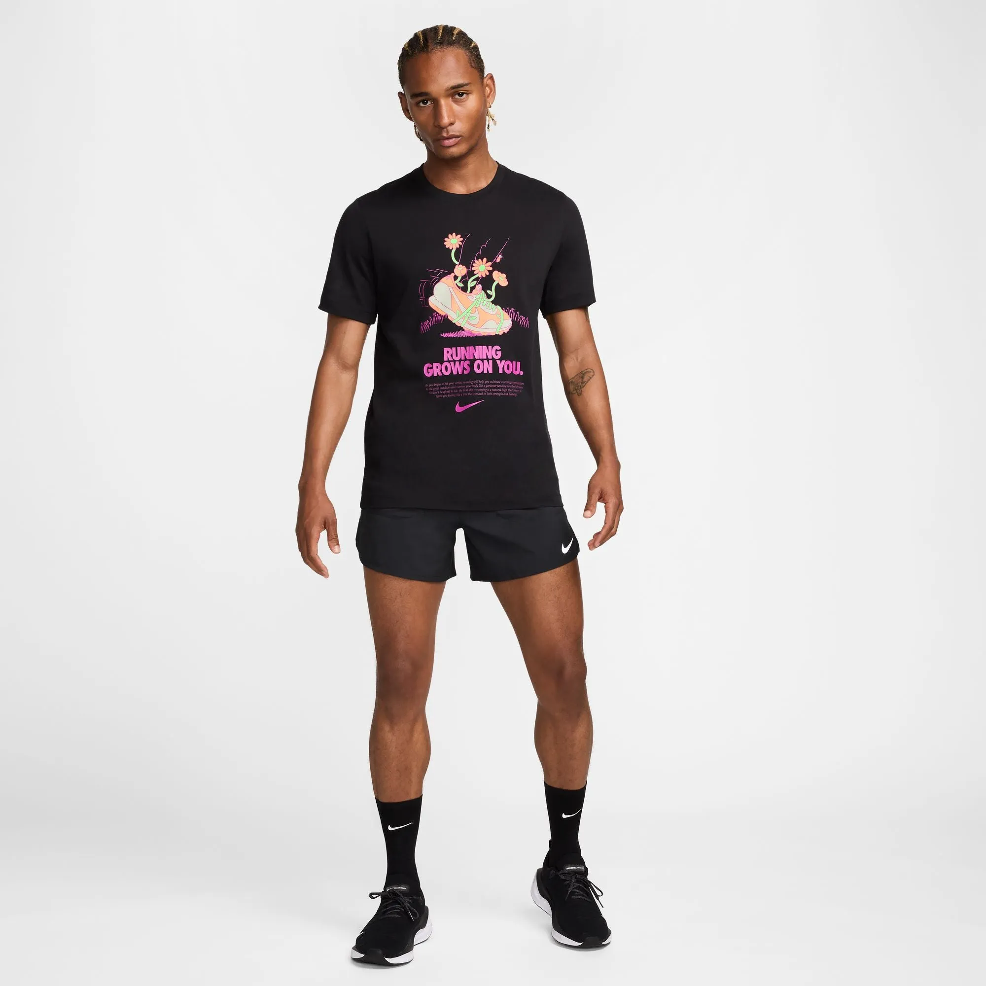 Nike Men's Running Grows Tee Black