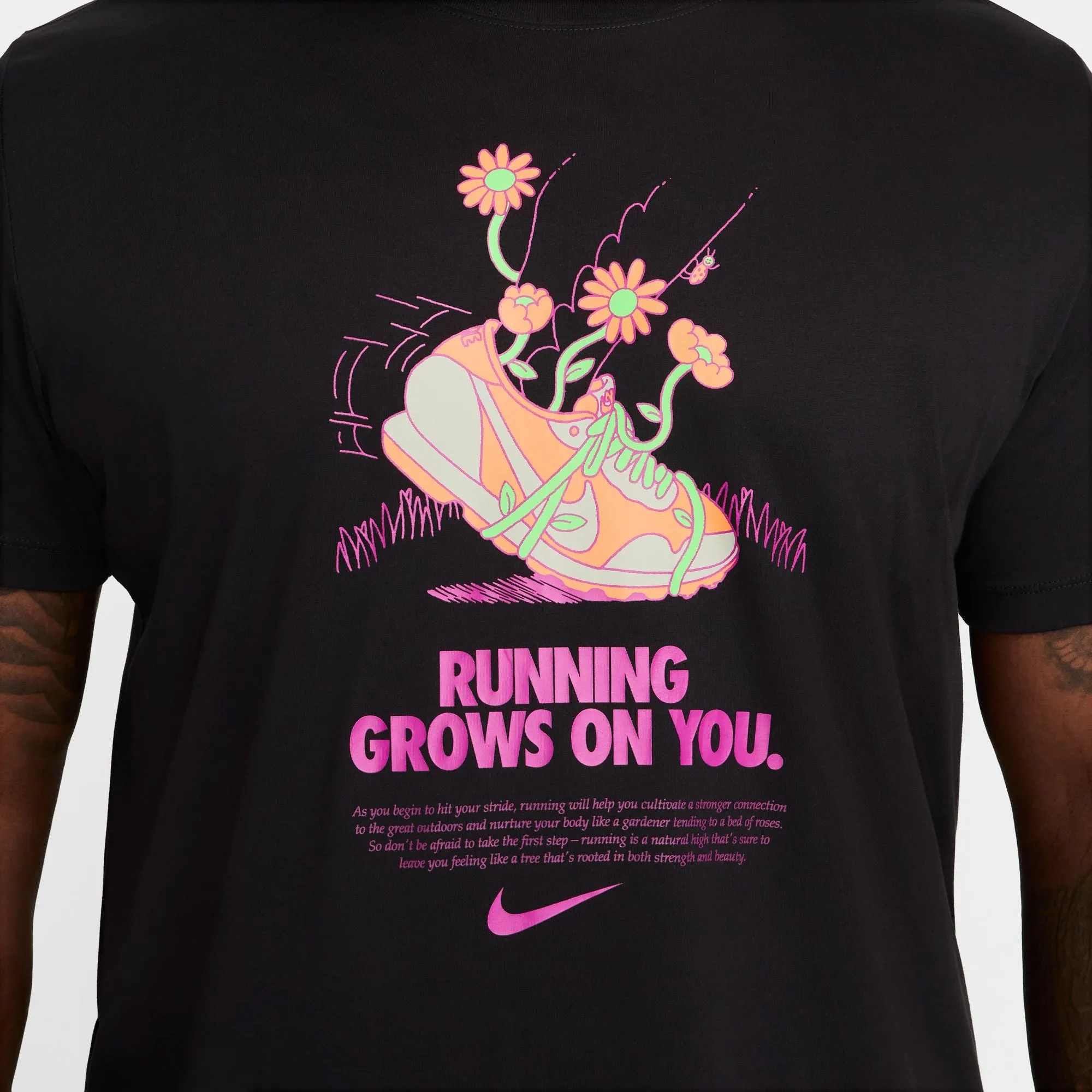 Nike Men's Running Grows Tee Black