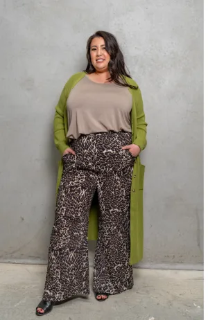 'PALAZZO' Pant - Leopard