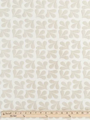 Petal Quilted Jacquard with Batting - Beige   Cream - Swatch