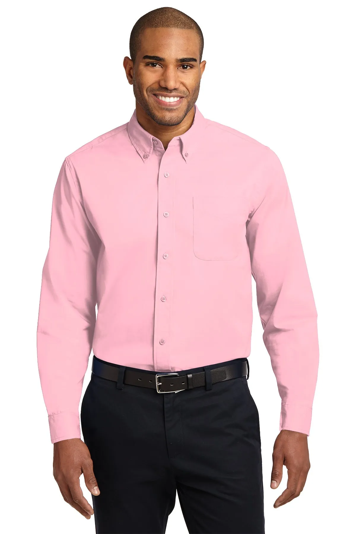 Port Authority Easy Care Custom Shirts, Light Pink