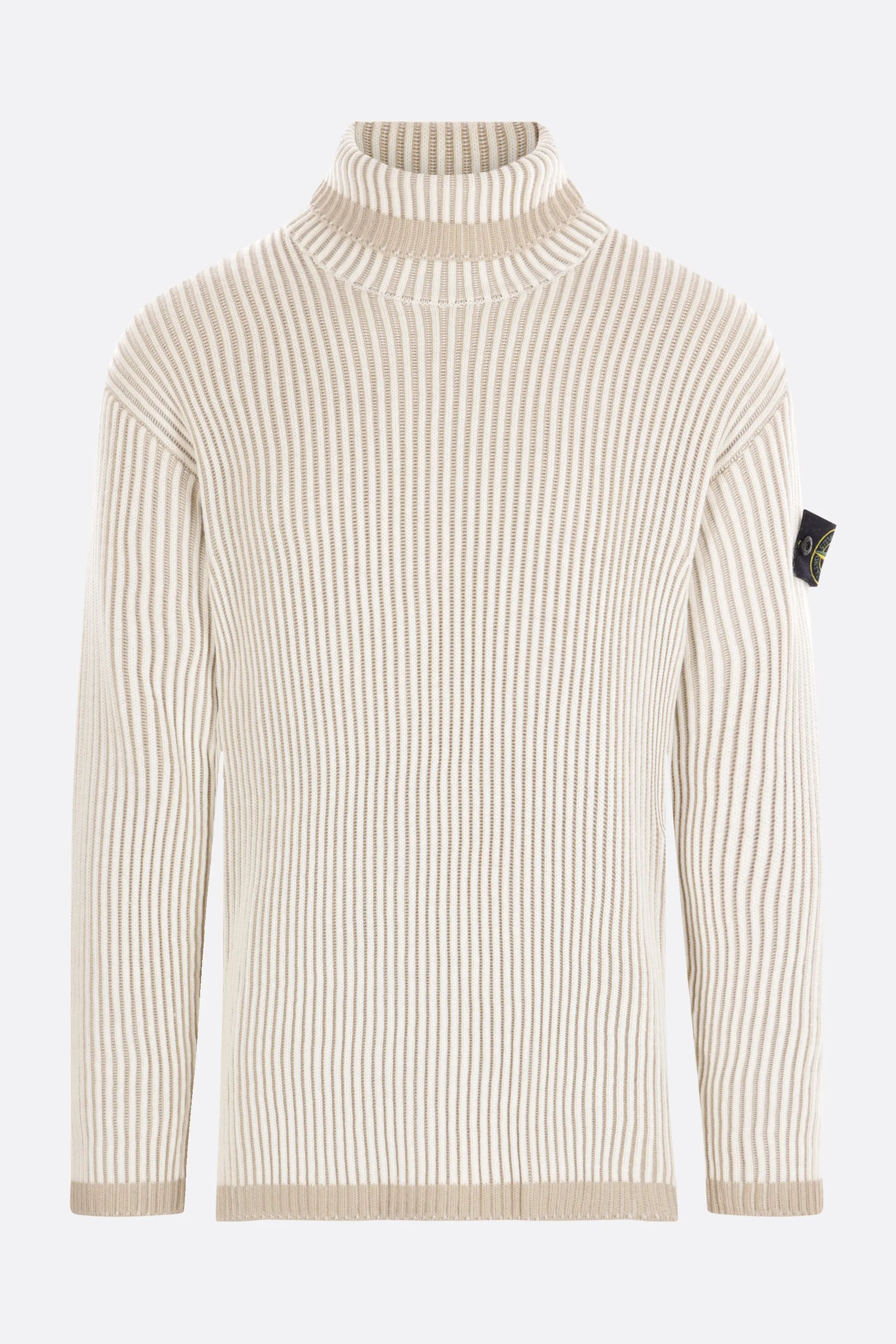 Ribbed Wool Turtleneck