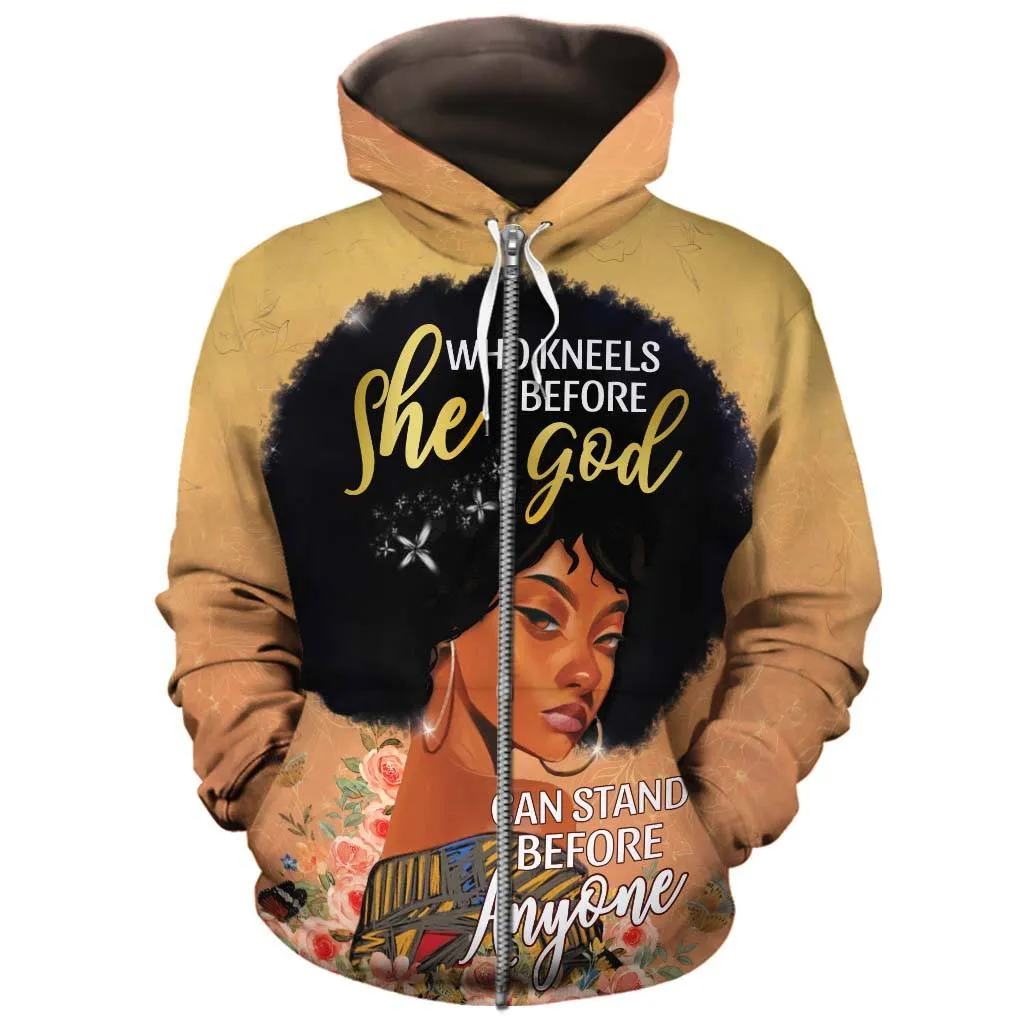 She Who Kneels Before God All-over Hoodie