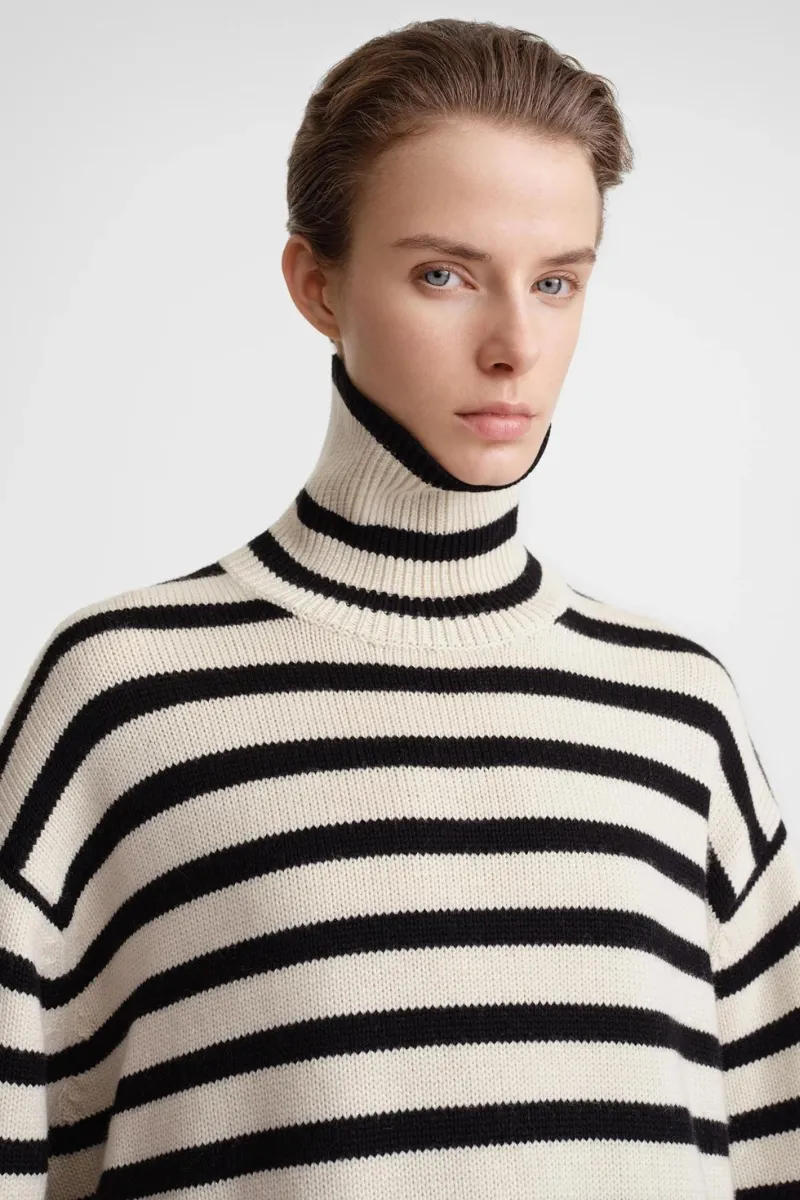 Signature Stripe Turtleneck