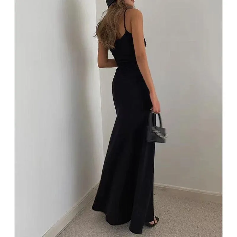 Summer Sleeveless Sexy&club Slit Maxi Dress