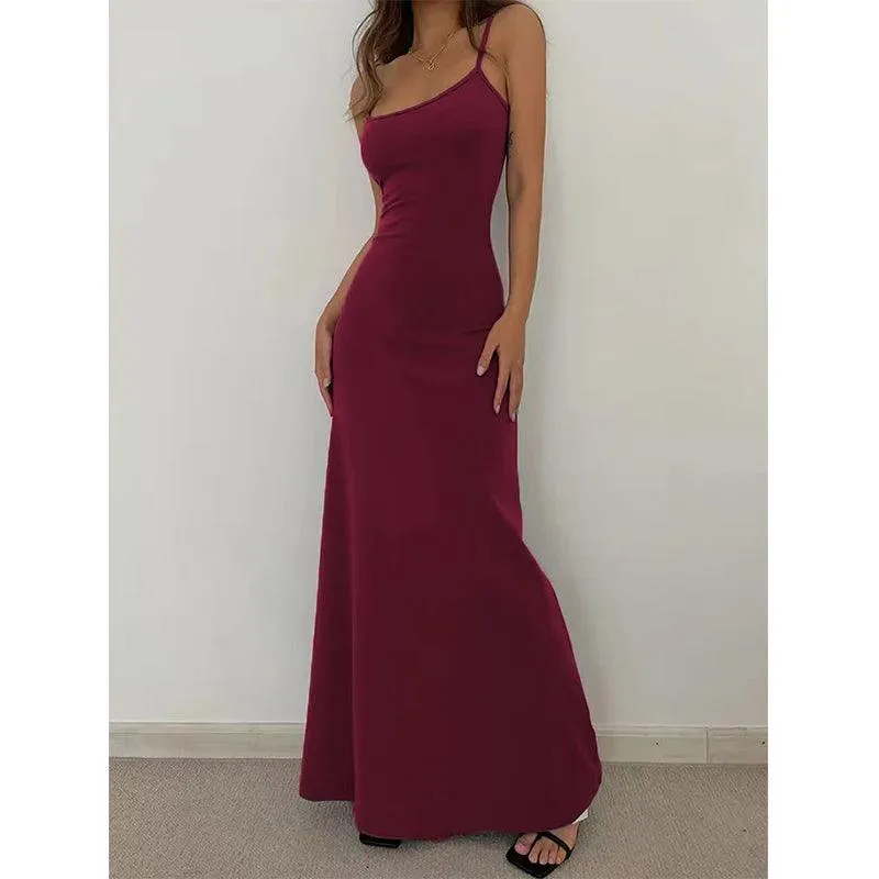 Summer Sleeveless Sexy&club Slit Maxi Dress