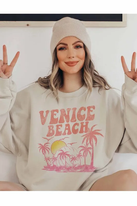 VENICE BEACH CALIFORNIA GRAPHIC SWEATSHIRT