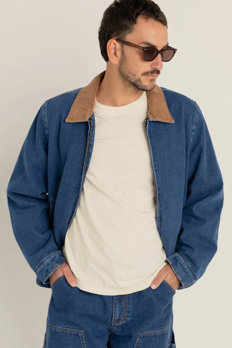 Washed Denim James Jacket Blue Wash