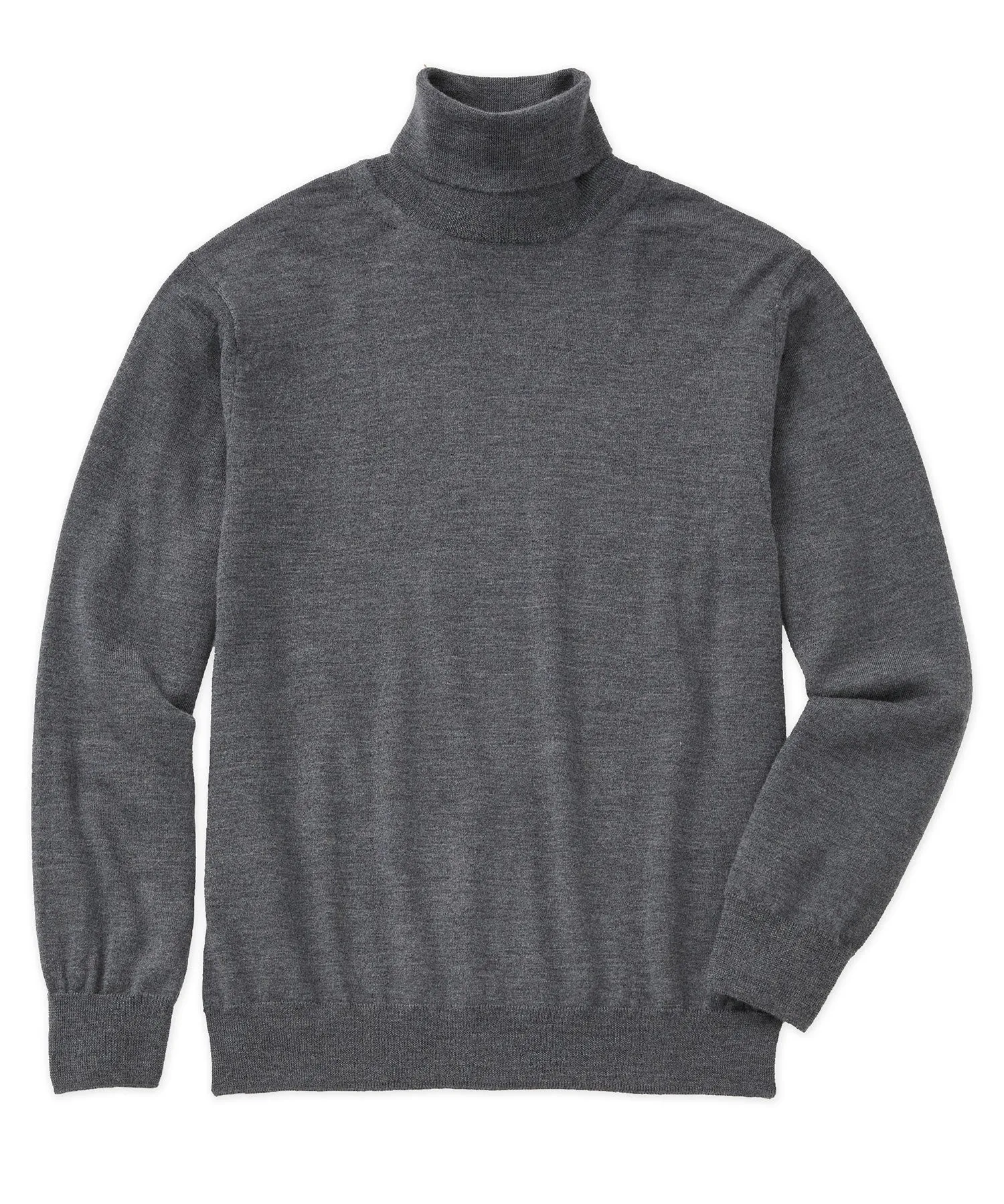 Westport Black Merino Wool Turtleneck Sweater