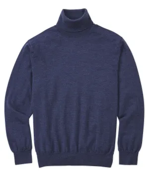 Westport Black Merino Wool Turtleneck Sweater