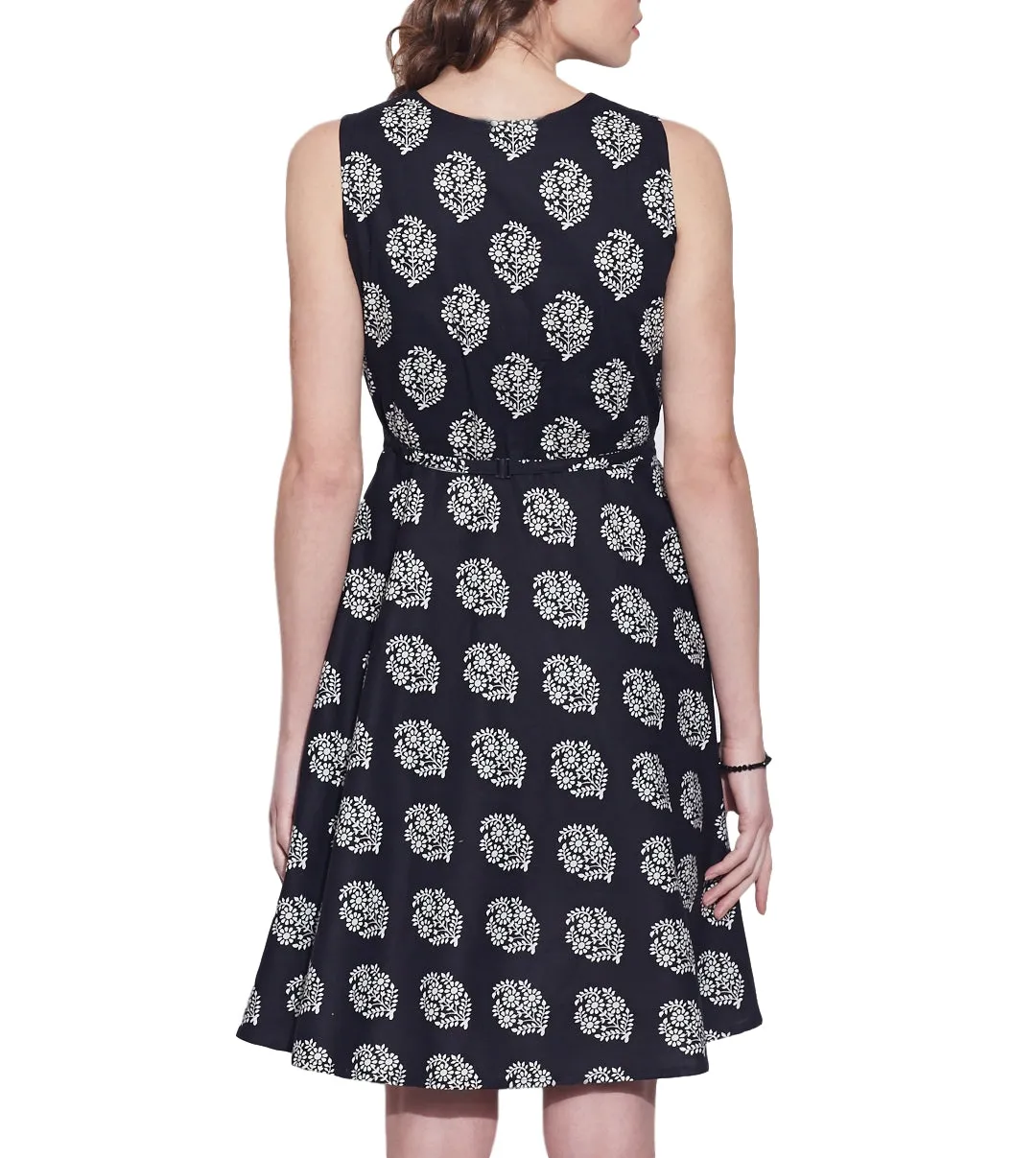 Women's Apparel Cotton Printed Dress,Machine Washable,W-CPD38-1609, Size-38 Inch