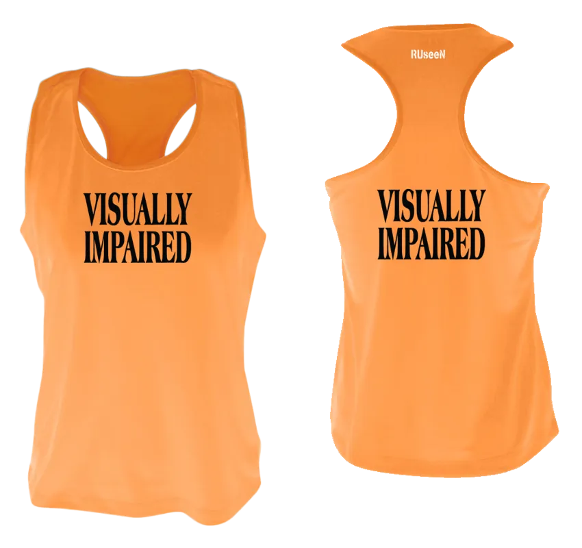 Women's VISUALLY IMPAIRED Tank Top - Reflective or Black Text