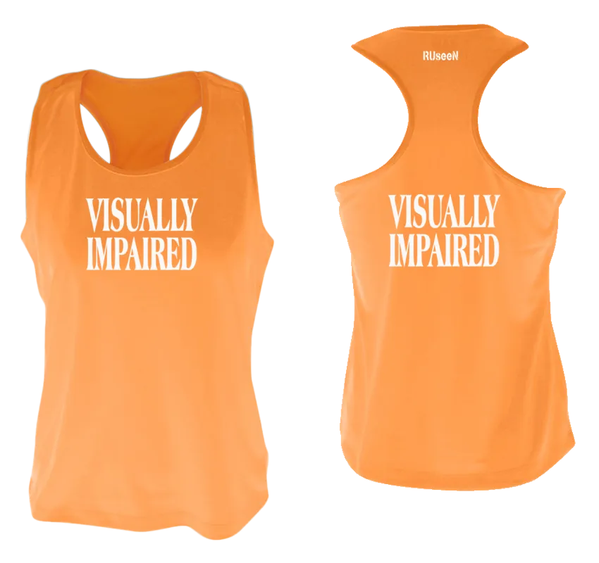 Women's VISUALLY IMPAIRED Tank Top - Reflective or Black Text