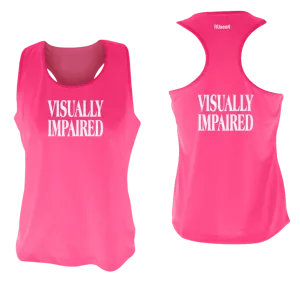 Women's VISUALLY IMPAIRED Tank Top - Reflective or Black Text